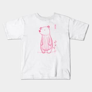 sad bear Kids T-Shirt